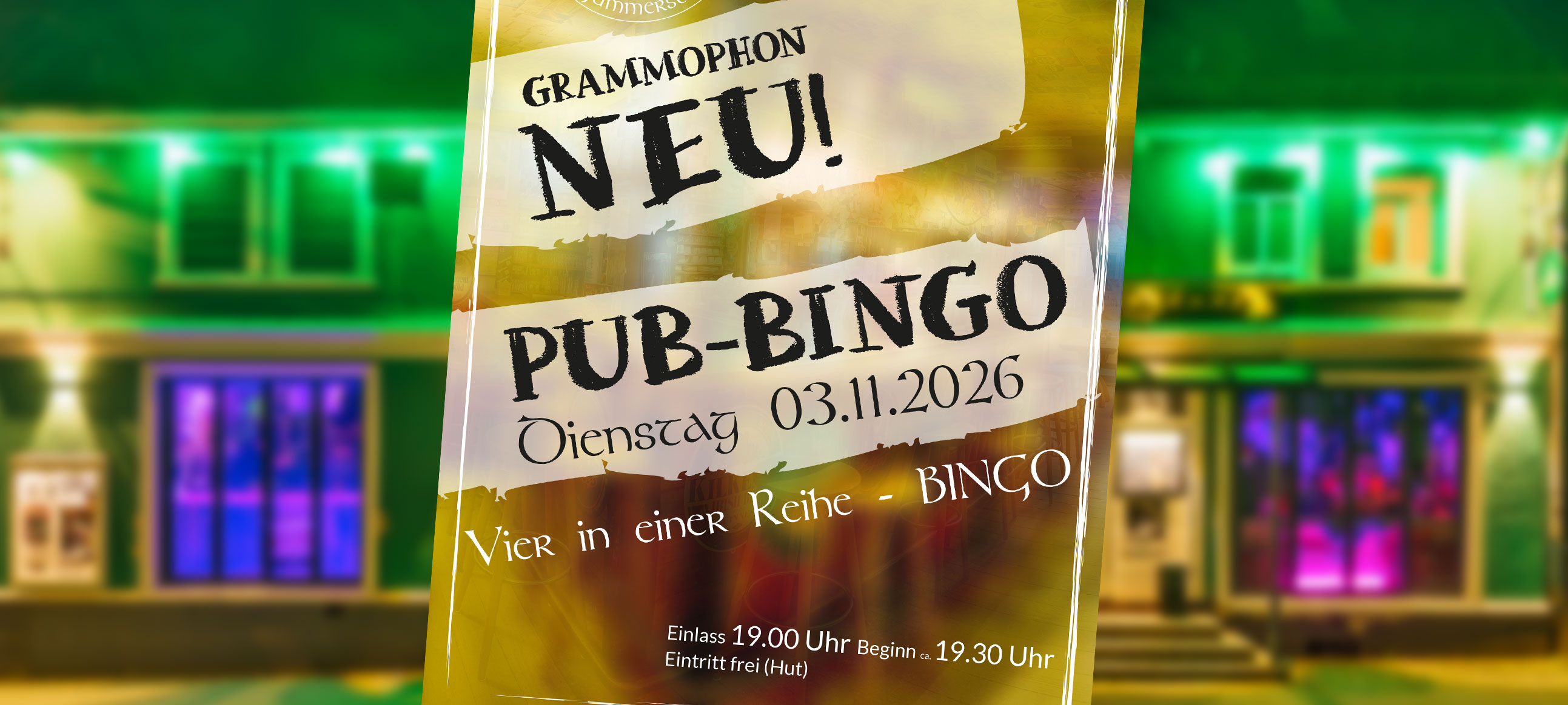 PUB-BINGO im Grammophon PUB-BINGO im Grammophon
