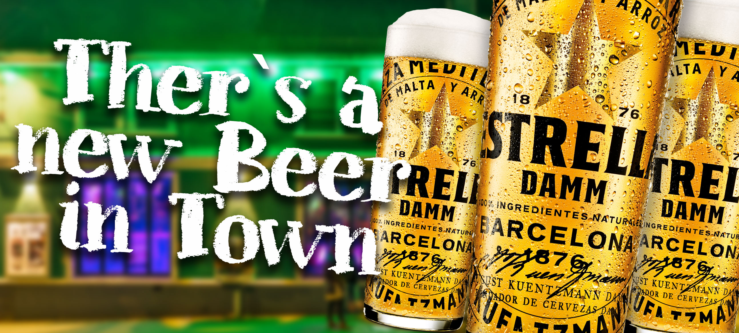 Neues Bier im Grammophon. Estrella Dam